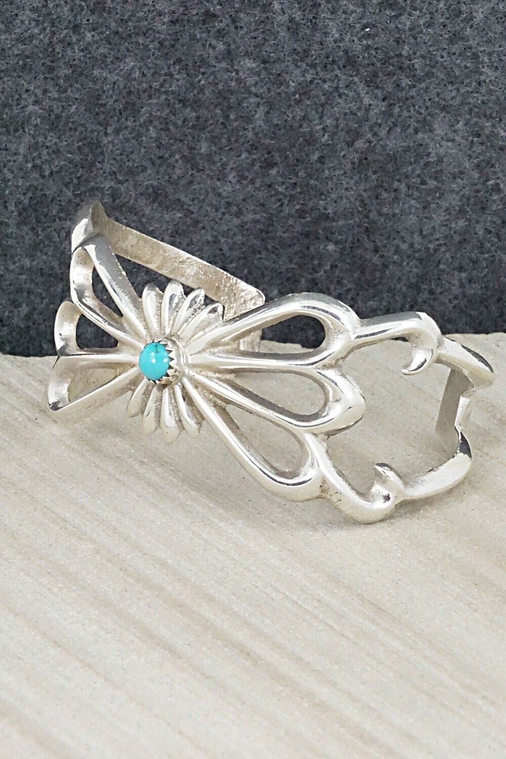 Turquoise & Sterling Silver Bracelet - Sheridan Bitsy