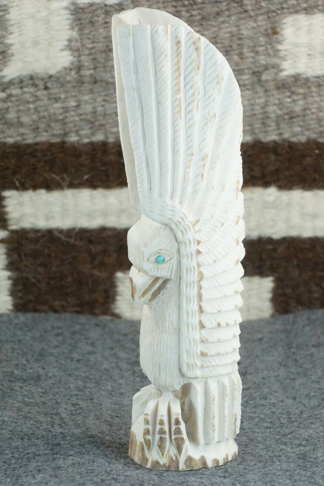 Eagle Zuni Fetish Carving - Garrick Weeka - High Lonesome Trading