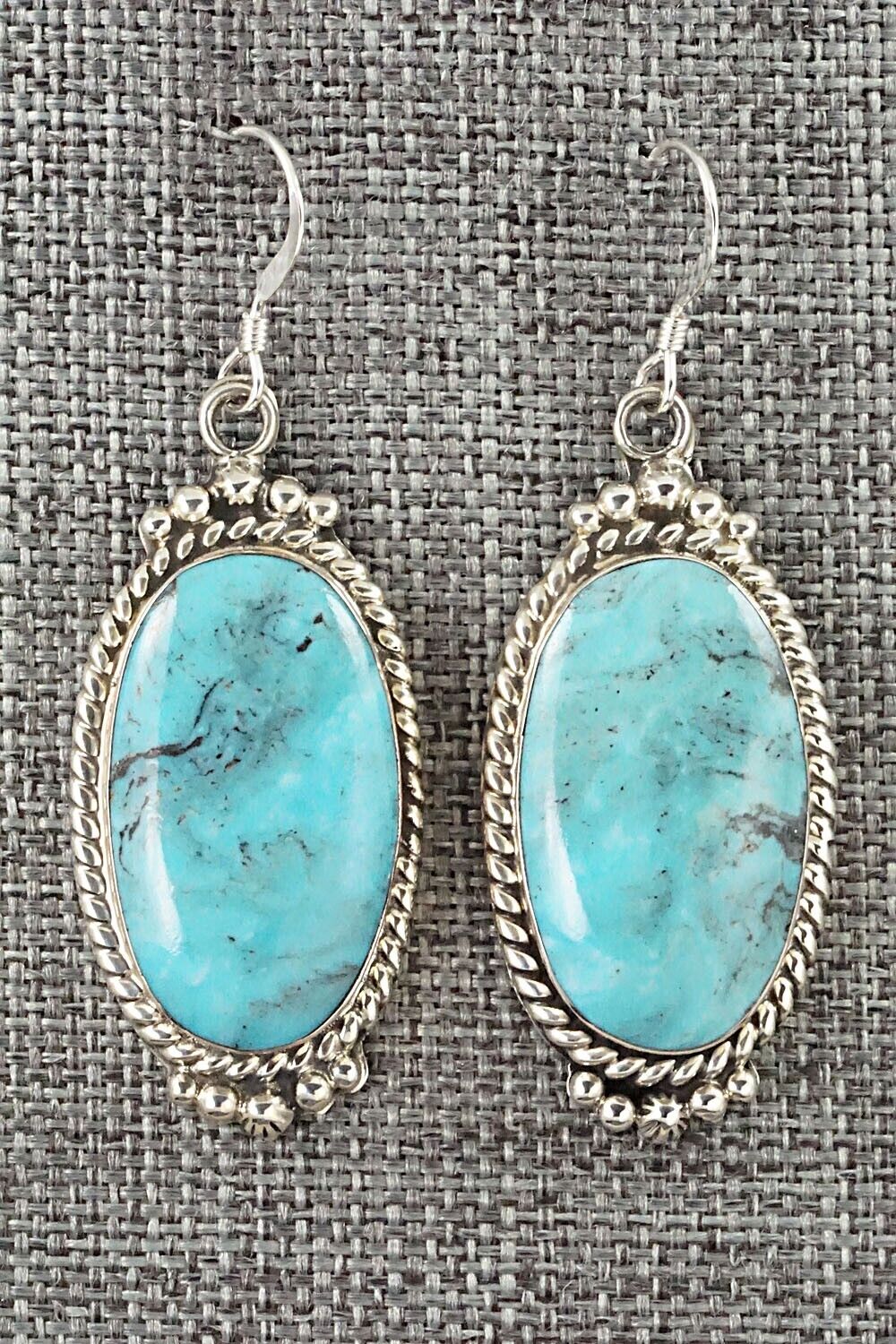 Turquoise & Sterling Silver Earrings - Gregg Yazzie