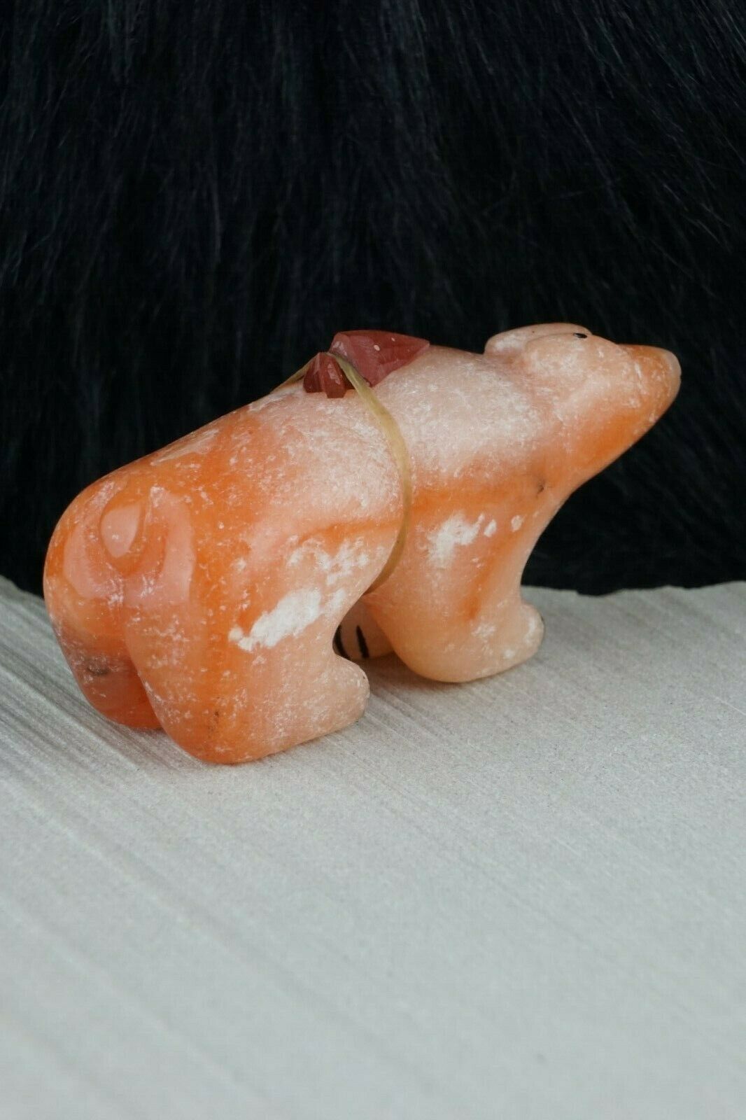 Bear Zuni Fetish Carving - Rick Kallestewa - High Lonesome Trading